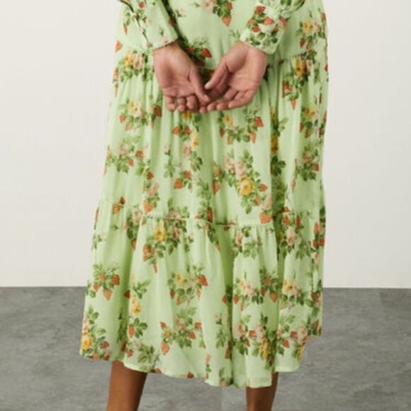 NWT Shirt dress viscose green size US 16 - Picture 6 of 12